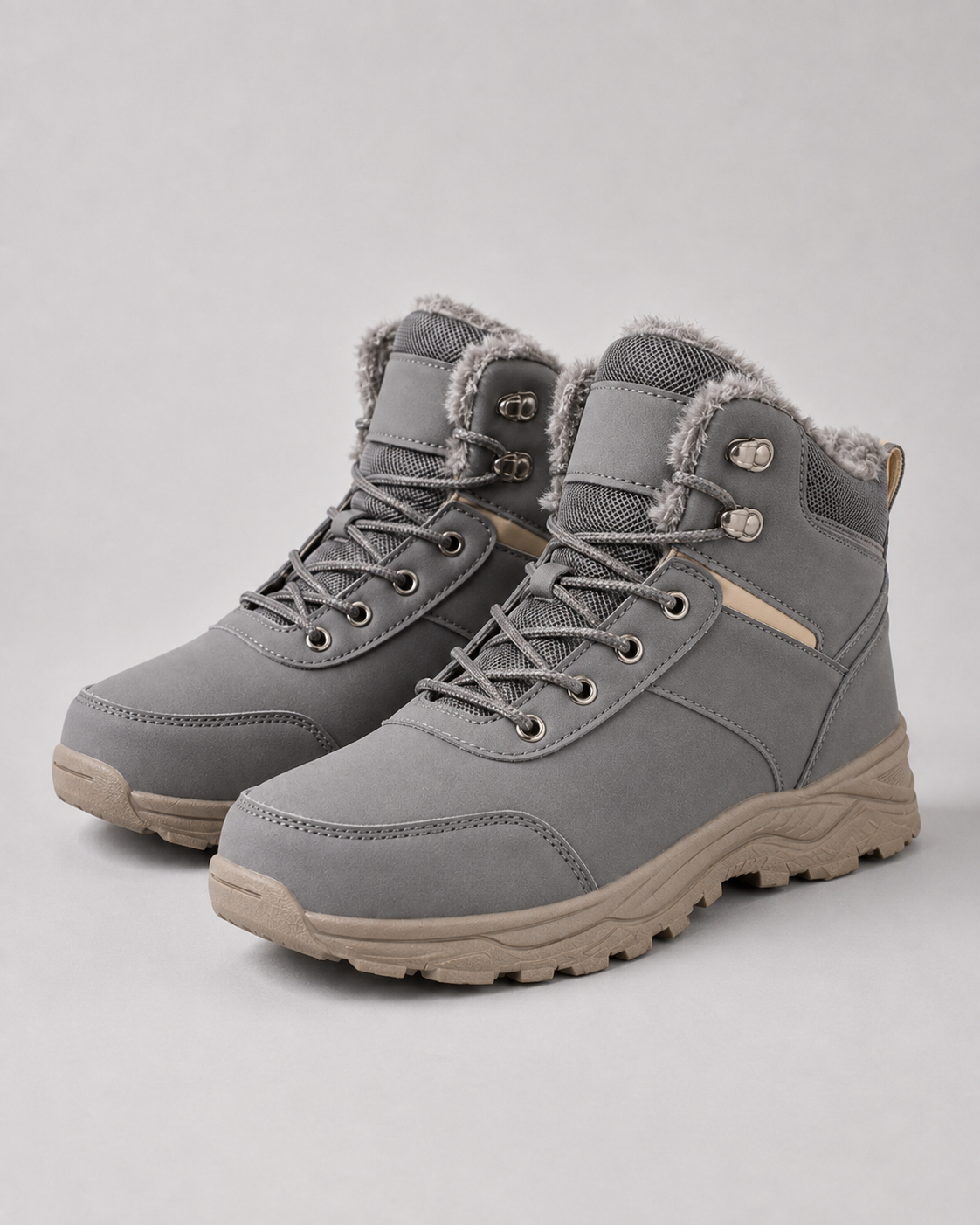 Plush-Lined Ankle Winter Boots