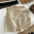 Button-Up Sleeveless Vest